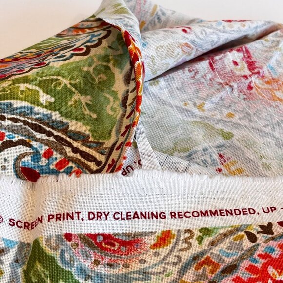 Kelly Ripa Home Decor Fabric Colorful Paisley Bright and Lively Fiesta 1+ yard - Picture 5 of 5